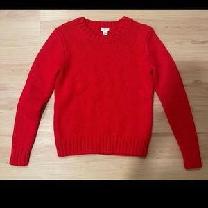 Jcrew Marnie crew neck sweater merino blend red size small